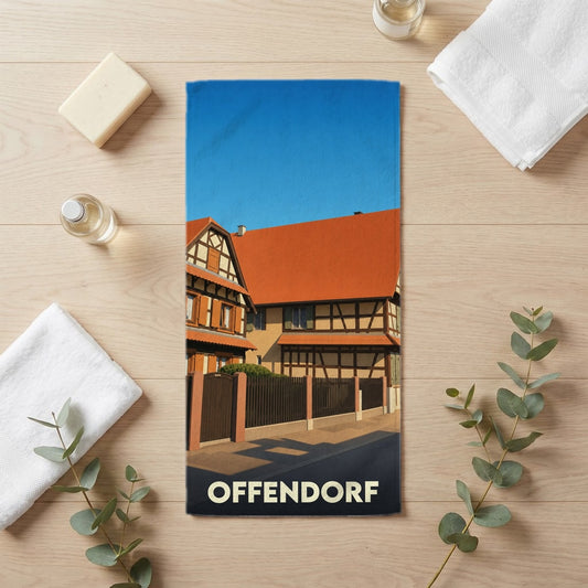 Serviette de bain 30 cm x 60 cm souvenir de Offendorf