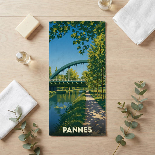 Serviette de bain 30 cm x 60 cm souvenir de Pannes