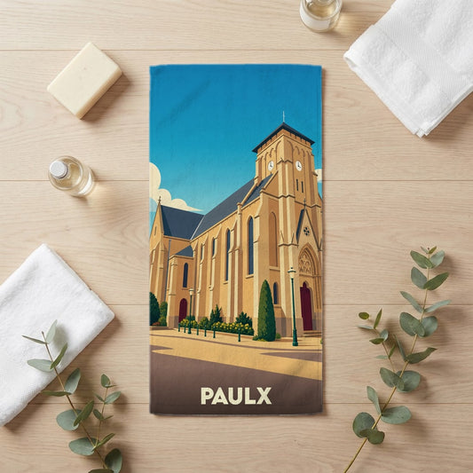 Serviette de bain 30 cm x 60 cm souvenir de Paulx