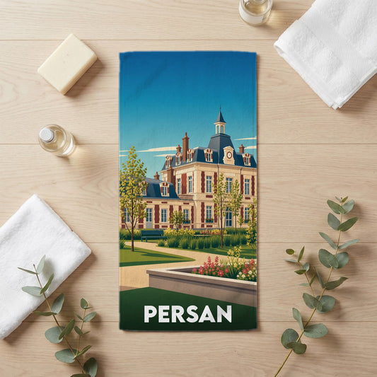 Serviette de bain 30 cm x 60 cm souvenir de Persan