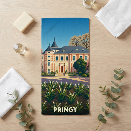 Serviette de bain 30 cm x 60 cm souvenir de Pringy
