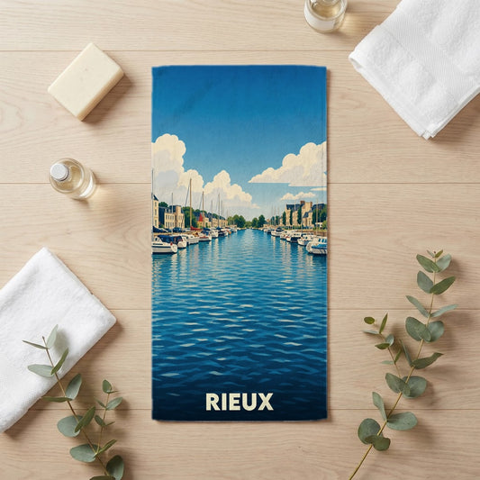 Serviette de bain 30 cm x 60 cm souvenir de Rieux