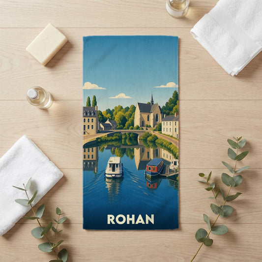 Serviette de bain 30 cm x 60 cm souvenir de Rohan