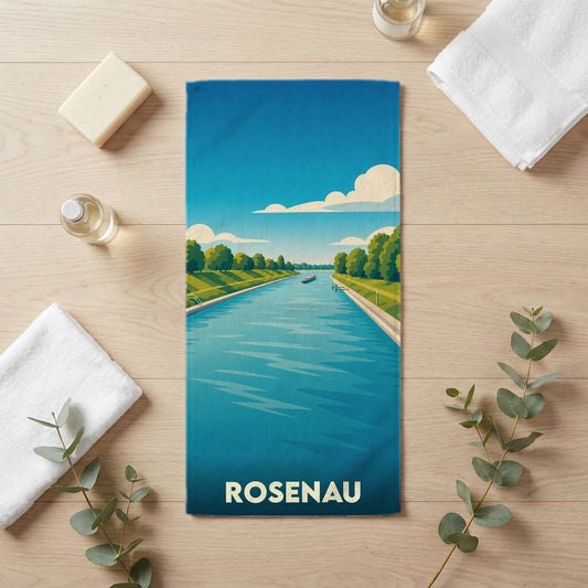 Serviette de bain 30 cm x 60 cm souvenir de Rosenau