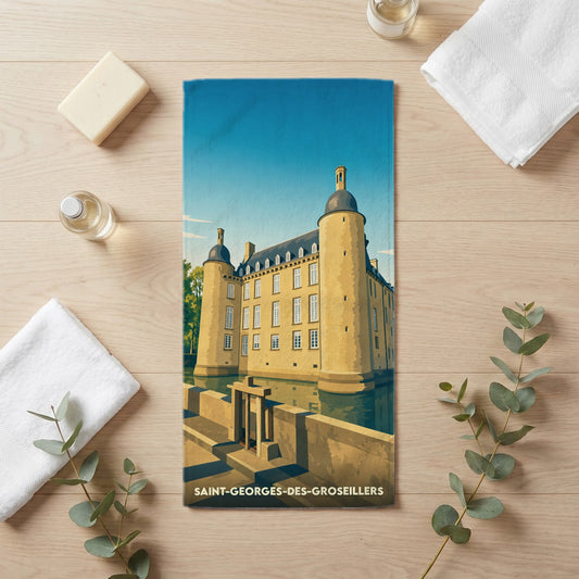 Serviette de bain 30 cm x 60 cm souvenir de Saint-Georges-des-Groseillers