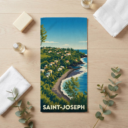 Serviette de bain 30 cm x 60 cm souvenir de Saint-Joseph