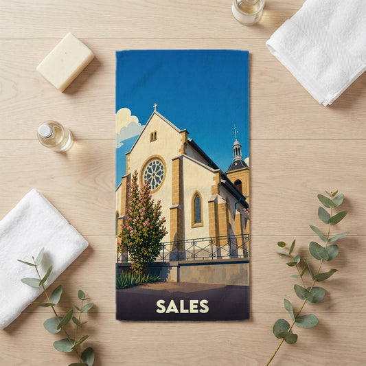 Serviette de bain 30 cm x 60 cm souvenir de Sales