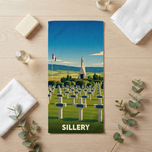 Serviette de bain 30 cm x 60 cm souvenir de Sillery