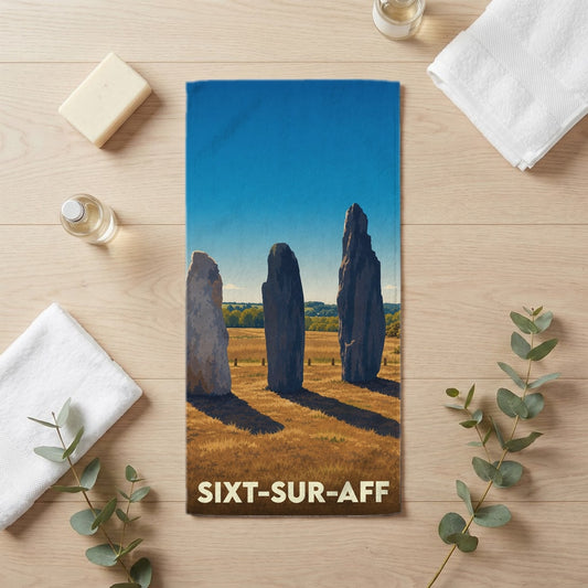 Serviette de bain 30 cm x 60 cm souvenir de Sixt-sur-Aff