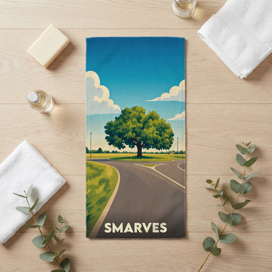 Serviette de bain 30 cm x 60 cm souvenir de Smarves