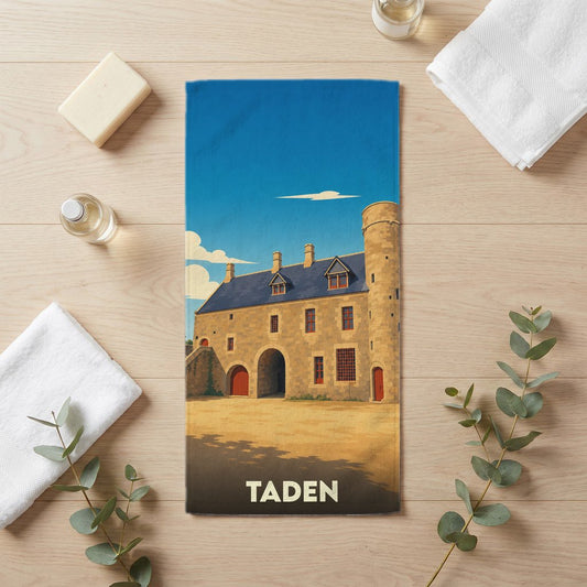 Serviette de bain 30 cm x 60 cm souvenir de Taden