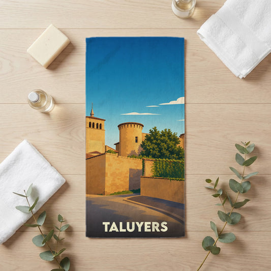 Serviette de bain 30 cm x 60 cm souvenir de Taluyers