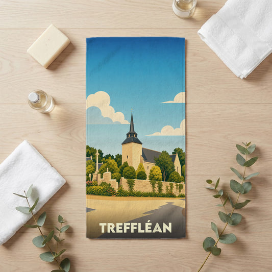 Serviette de bain 30 cm x 60 cm souvenir de Treffléan