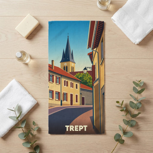 Serviette de bain 30 cm x 60 cm souvenir de Trept