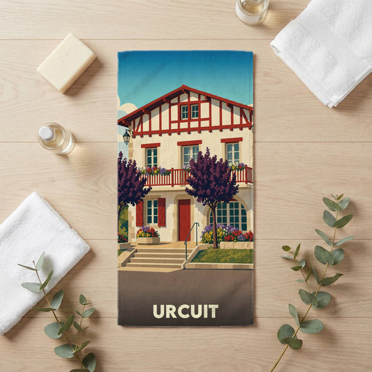 Serviette de bain 30 cm x 60 cm souvenir de Urcuit
