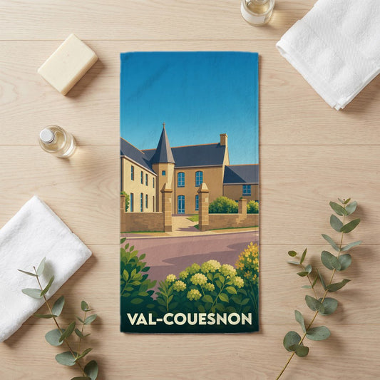 Serviette de bain 30 cm x 60 cm souvenir de Val-Couesnon