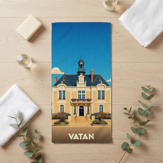 Serviette de bain 30 cm x 60 cm souvenir de Vatan