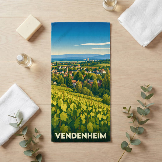 Serviette de bain 30 cm x 60 cm souvenir de Vendenheim