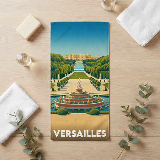 Serviette de bain 30 cm x 60 cm souvenir de Versailles