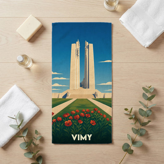Serviette de bain 30 cm x 60 cm souvenir de Vimy