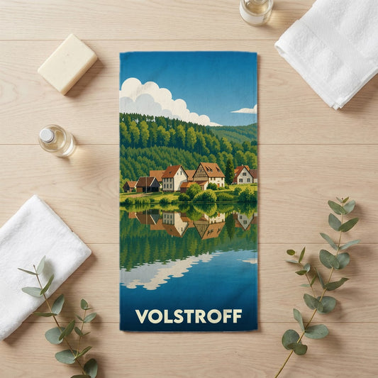 Serviette de bain 30 cm x 60 cm souvenir de Volstroff