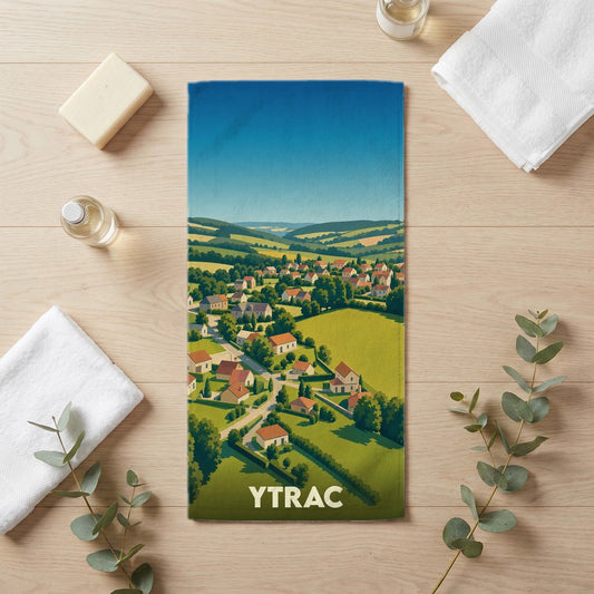 Serviette de bain 30 cm x 60 cm souvenir de Ytrac