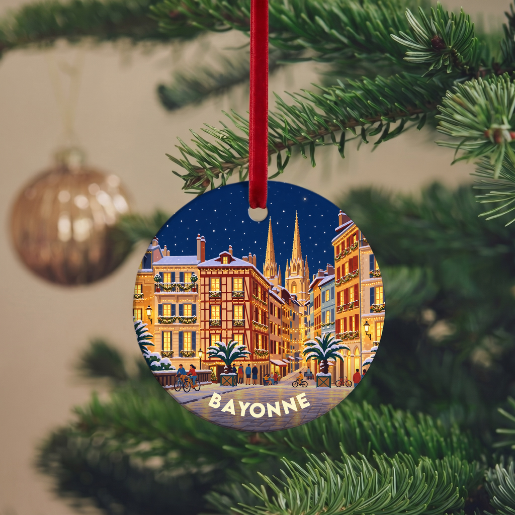 Suspension de Noël Bayonne - version Nuit de Noël