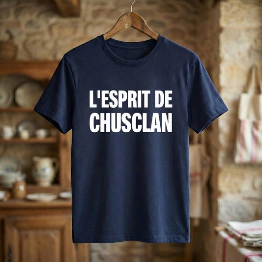Tee-shirt Bleu marine souvenir de Chusclan