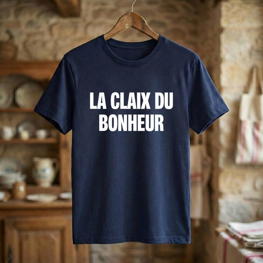 Tee-shirt Bleu marine souvenir de Claix (Charente)