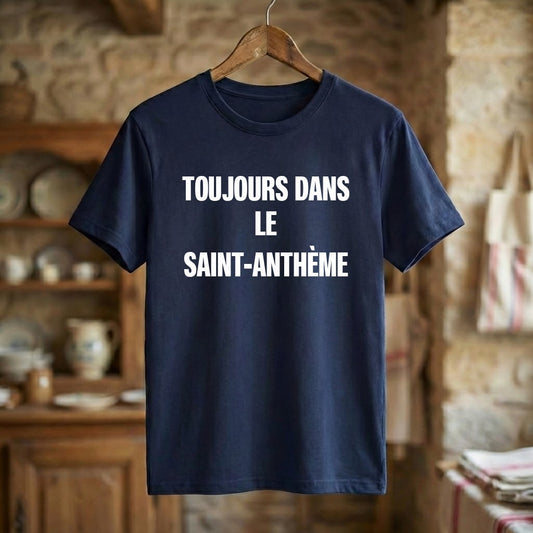 Tee-shirt Bleu marine souvenir de Saint-Anthème